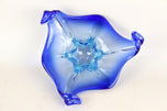 MID-CENTURY, ITALY, MURANO GLASS BOWL, SOMMERSO, BLUE, 1960