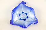 MID-CENTURY, ITALY, MURANO GLASS BOWL, SOMMERSO, BLUE, 1960