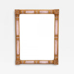 MID CENTURY, ITALY, GIlt WALL MIRROR, HANDCARVED, CA 1950