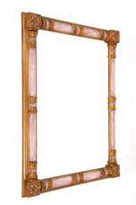 MID CENTURY, ITALY, GIlt WALL MIRROR, HANDCARVED, CA 1950