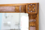 MID CENTURY, ITALY, GIlt WALL MIRROR, HANDCARVED, CA 1950