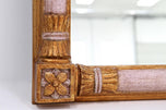 MID CENTURY, ITALY, GIlt WALL MIRROR, HANDCARVED, CA 1950