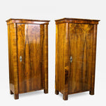 19TH CENTURY, AUSTRIA, BIEDERMEIER NUTWOOD CABINETS, CIRCA 1830