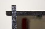19TH CENTURY, AUSTRIA, BLACK FOREST WALL MIRROR, HAND CARVED, RUSTIC