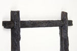 19TH CENTURY, AUSTRIA, BLACK FOREST WALL MIRROR, HAND CARVED, RUSTIC