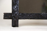 19TH CENTURY, AUSTRIA, BLACK FOREST WALL MIRROR, HAND CARVED, RUSTIC