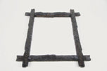 19TH CENTURY, AUSTRIA, BLACK FOREST WALL MIRROR, HAND CARVED, RUSTIC