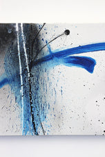 CONTEMPORARY, ABSTRACT, PAINTING, BLUE SOOT
