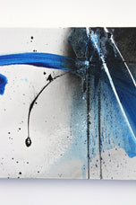 CONTEMPORARY, ABSTRACT, PAINTING, BLUE SOOT
