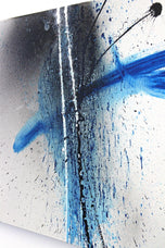 CONTEMPORARY, ABSTRACT, PAINTING, BLUE SOOT