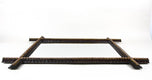 19TH CENTURY, AUSTRIA, TRAMP ART, WALL MIRROR, HANDCARVED, 1880