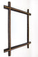 RUSTIC, TRAMP ART, WALL MIRROR, HANDCARVED, AUSTRIA, 19TH CENTURY