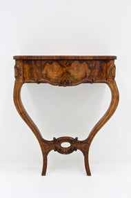 19TH CENTURY, AUSTRIA, WALL CONSOLE TABLE, LOUIS PHILIPPE, WITH DRAWER