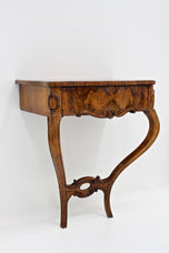 19TH CENTURY, AUSTRIA, WALL CONSOLE TABLE, LOUIS PHILIPPE, WITH DRAWER