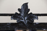 19TH CENTURY, AUSTRIA, BLACK FOREST WALL MIRROR, RUSTIC, HAND CARVED