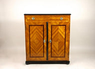 18TH CENTURY, AUSTRIA, HALFCABINET, CHERRYWOOD, TRUMEAU, CIRCA 1780