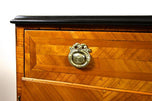 18TH CENTURY, AUSTRIA, HALFCABINET, CHERRYWOOD, TRUMEAU, CIRCA 1780