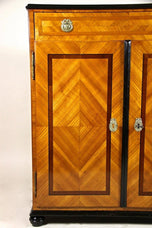 18TH CENTURY, AUSTRIA, HALFCABINET, CHERRYWOOD, TRUMEAU, CIRCA 1780