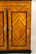 18TH CENTURY, AUSTRIA, HALFCABINET, CHERRYWOOD, TRUMEAU, CIRCA 1780