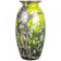 LOETZ WITWE GLASS VASE, CYTISUS YELLOW, SILVER OVERLAY, BOHEMIA, 1902