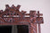 19TH CENTURY, GERMANY, BLACK FOREST RUSTIC WALL MIRROR, HAND CARVED, CIRCA 1880