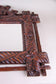 19TH CENTURY, GERMANY, BLACK FOREST RUSTIC WALL MIRROR, HAND CARVED, CIRCA 1880