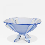 20TH CENTURY, ART DECO, BLUE GLASS BOWL, AUSTRIA, CIRCA 1920