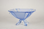 20TH CENTURY, ART DECO, BLUE GLASS BOWL, AUSTRIA, CIRCA 1920
