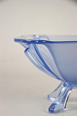 20TH CENTURY, ART DECO, BLUE GLASS BOWL, AUSTRIA, CIRCA 1920
