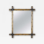 19TH CENTURY, AUSTRIA, BLACK FOREST, WALL MIRROR, LIGHT BROWN