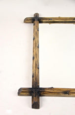 19TH CENTURY, AUSTRIA, BLACK FOREST, WALL MIRROR, LIGHT BROWN