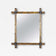 19TH CENTURY, AUSTRIA, BLACK FOREST WALL MIRROR, RUSTIC, BLACK ACCENTS