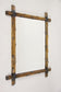 19TH CENTURY, AUSTRIA, BLACK FOREST WALL MIRROR, RUSTIC, BLACK ACCENTS