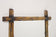 19TH CENTURY, AUSTRIA, BLACK FOREST WALL MIRROR, RUSTIC, BLACK ACCENTS