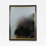 20TH CENTURY, AUSTRIA, ART DECO, BLACK LACQUERED, WALL MIRROR