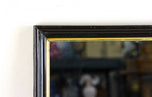 20TH CENTURY, AUSTRIA, ART DECO, BLACK LACQUERED, WALL MIRROR