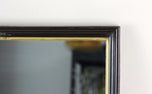 20TH CENTURY, AUSTRIA, ART DECO, BLACK LACQUERED, WALL MIRROR