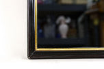 20TH CENTURY, AUSTRIA, ART DECO, BLACK LACQUERED, WALL MIRROR