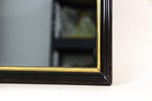 20TH CENTURY, AUSTRIA, ART DECO, BLACK LACQUERED, WALL MIRROR