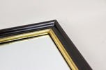 20TH CENTURY, AUSTRIA, ART DECO, BLACK LACQUERED, WALL MIRROR