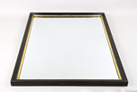 20TH CENTURY, AUSTRIA, ART DECO, BLACK LACQUERED, WALL MIRROR