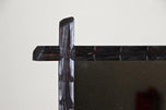 19TH CENTURY, AUSTRIA, BLACK FOREST, WALL MIRROR, HAND CARVED, RUSTIC