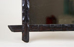 19TH CENTURY, AUSTRIA, BLACK FOREST, WALL MIRROR, HAND CARVED, RUSTIC