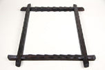 19TH CENTURY, AUSTRIA, BLACK FOREST, WALL MIRROR, HAND CARVED, RUSTIC