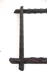 19TH CENTURY, AUSTRIA, BLACK FOREST, WALL MIRROR, HAND CARVED, RUSTIC