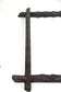 19TH CENTURY, AUSTRIA, BLACK FOREST, WALL MIRROR, HAND CARVED, RUSTIC