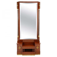 20TH CENTURY, ART NOUVEAU, MAHOGANY, MIRROR, CONSOLE