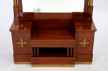 20TH CENTURY, ART NOUVEAU, MAHOGANY, MIRROR, CONSOLE