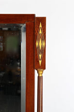 20TH CENTURY, ART NOUVEAU, MAHOGANY, MIRROR, CONSOLE