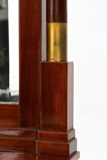 20TH CENTURY, ART NOUVEAU, MAHOGANY, MIRROR, CONSOLE